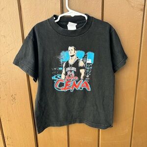 Vintage WWE John Cena Thug a Nomics Kids Youth T-Shirt Size Large